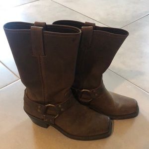 Frye leather harness boots